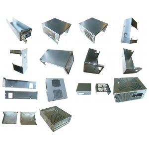 Fabricação de chapas metálicas para caixas de alimentação elétrica