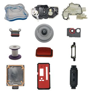 produtos de silicone moldados por injeção em duas cores